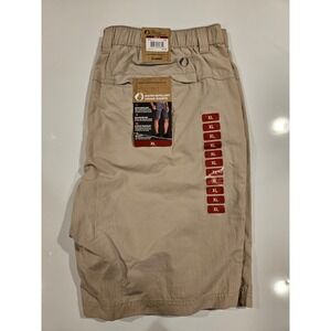 NEW The American Outdoorsman Mens XL Water Repellent Hiking Shorts Elastic Waist
